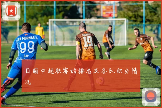 目前中超联赛的排名及各队积分情况