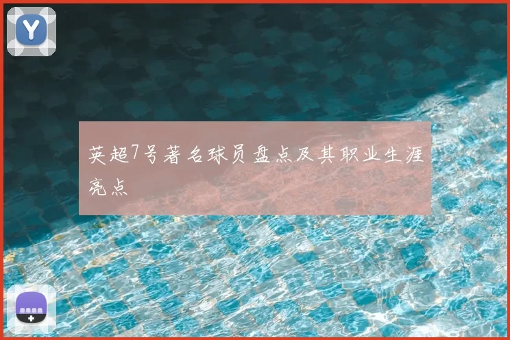 英超7号著名球员盘点及其职业生涯亮点