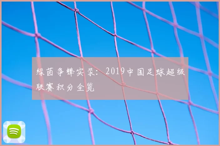 绿茵争锋实录：2019中国足球超级联赛积分全览