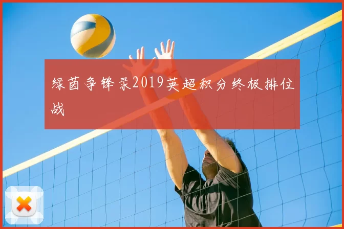 绿茵争锋录2019英超积分终极排位战