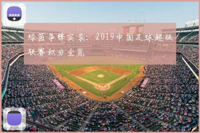 绿茵争锋实录：2019中国足球超级联赛积分全览