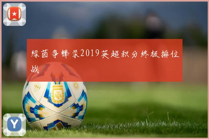 绿茵争锋录2019英超积分终极排位战