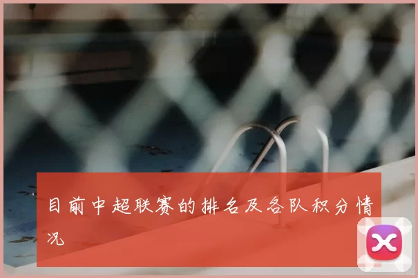 目前中超联赛的排名及各队积分情况